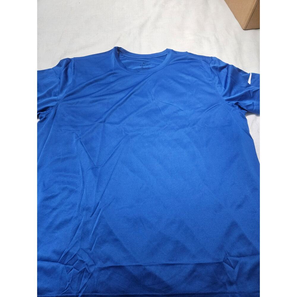 Nike Dri Fit Mens T Shirt Electric Blue Size XXLarge